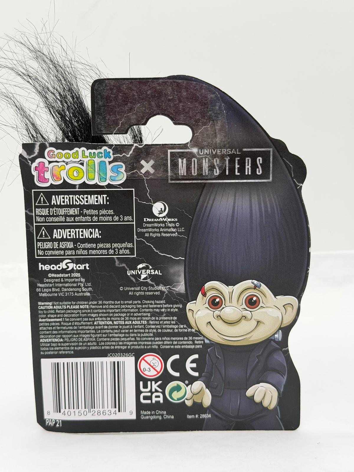 Good Luck Trolls x Monsters Frankenstein’s Monster and Dracula trolls