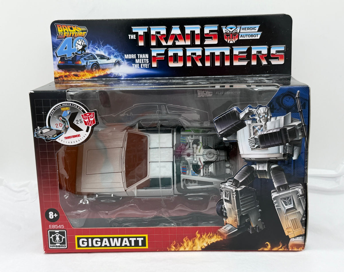 Transformers x Back to the Future Gigawatt 40th anniversary figure