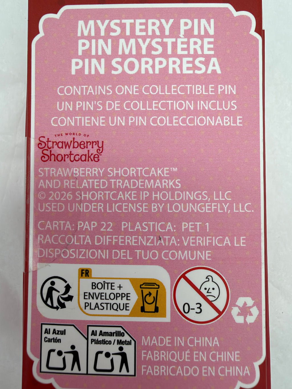 New Strawberry Shortcake blind box enamel pie pins- Raspberry Tart
