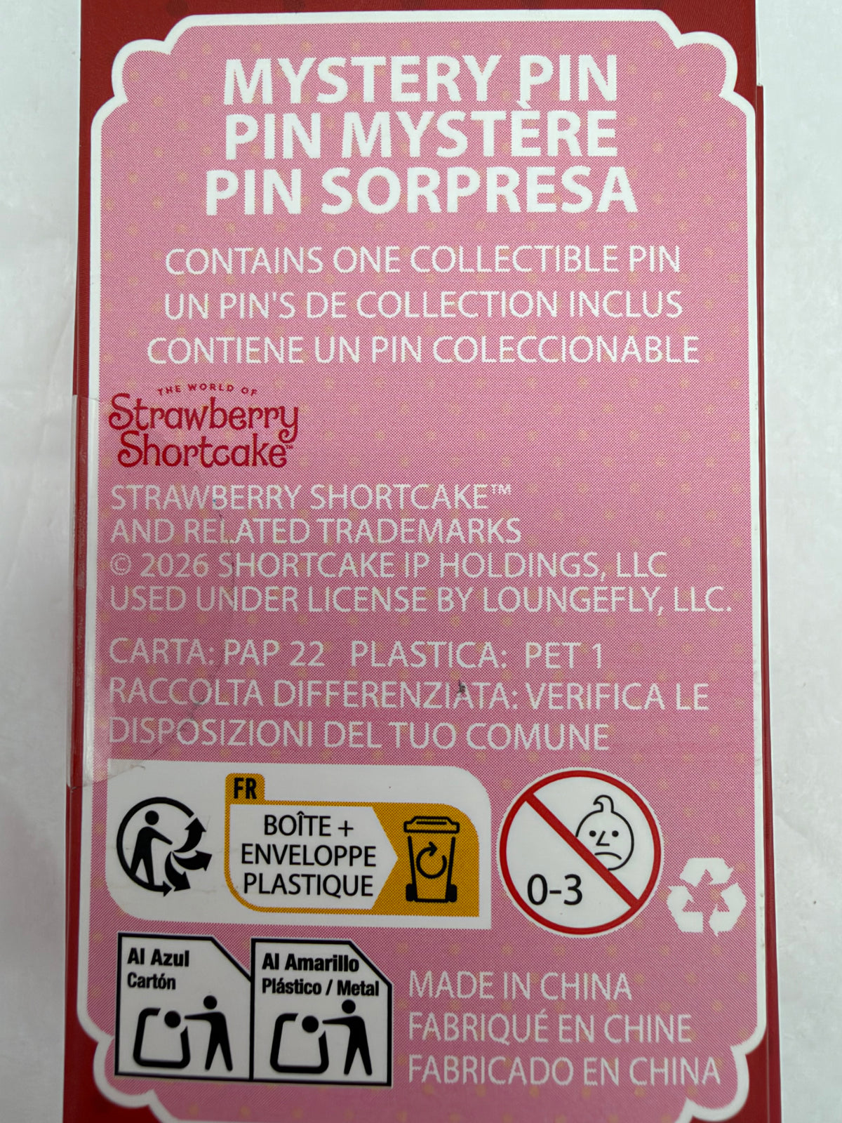 New Strawberry Shortcake blind box enamel pie pins- Raspberry Tart