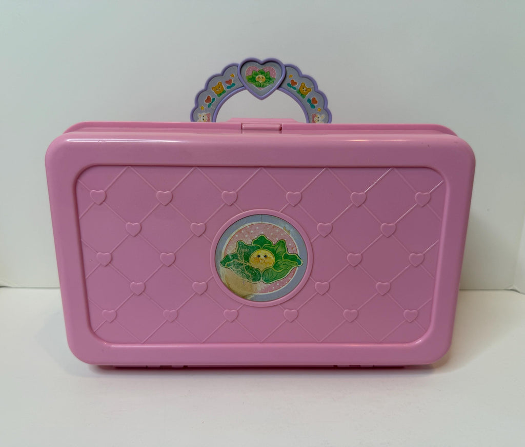 Vintage Mattel Cabbage Patch Kid Love n Go Baby Nursery case with minis