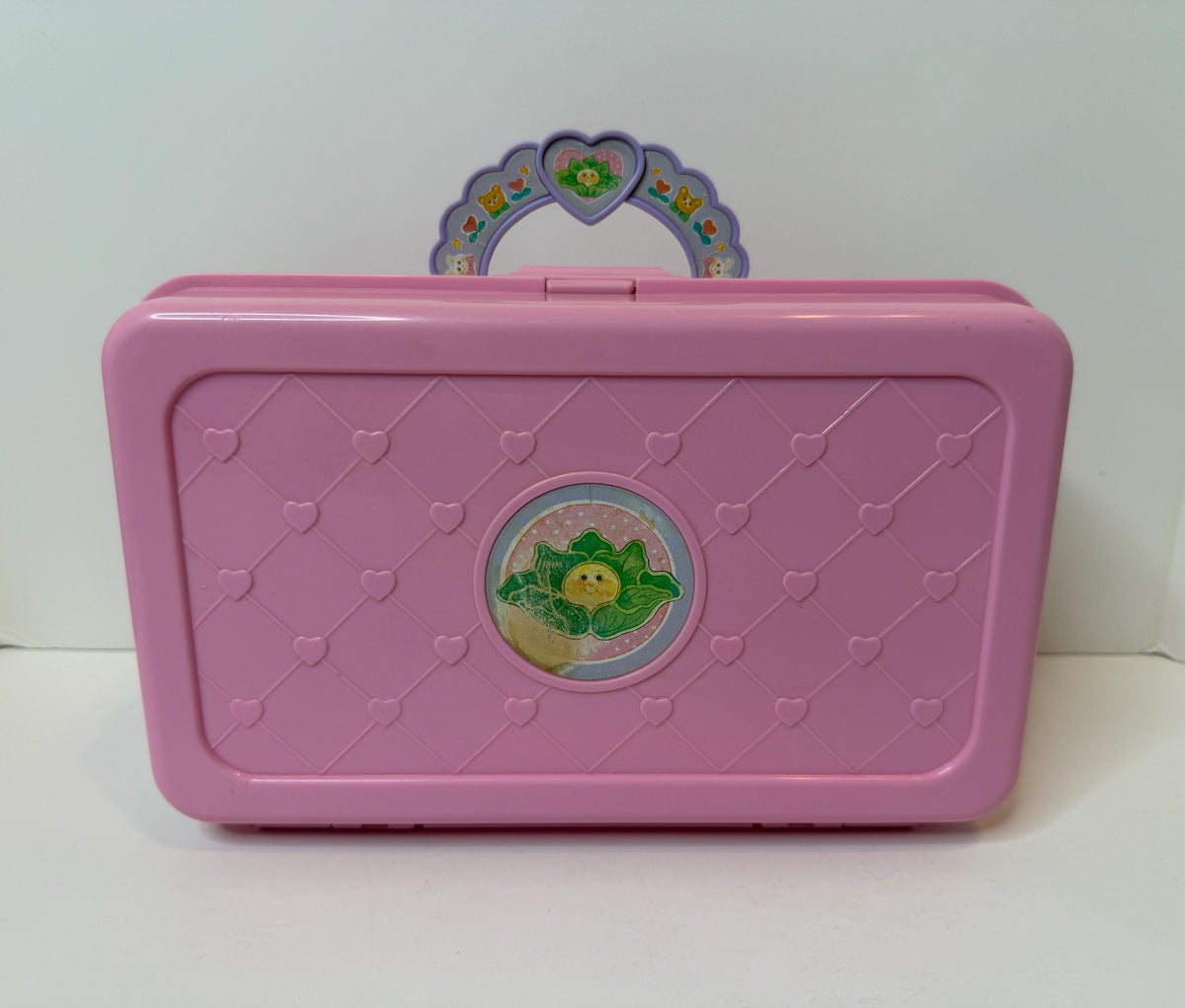 Vintage Mattel Cabbage Patch Kid Love n Go Baby Nursery case with minis