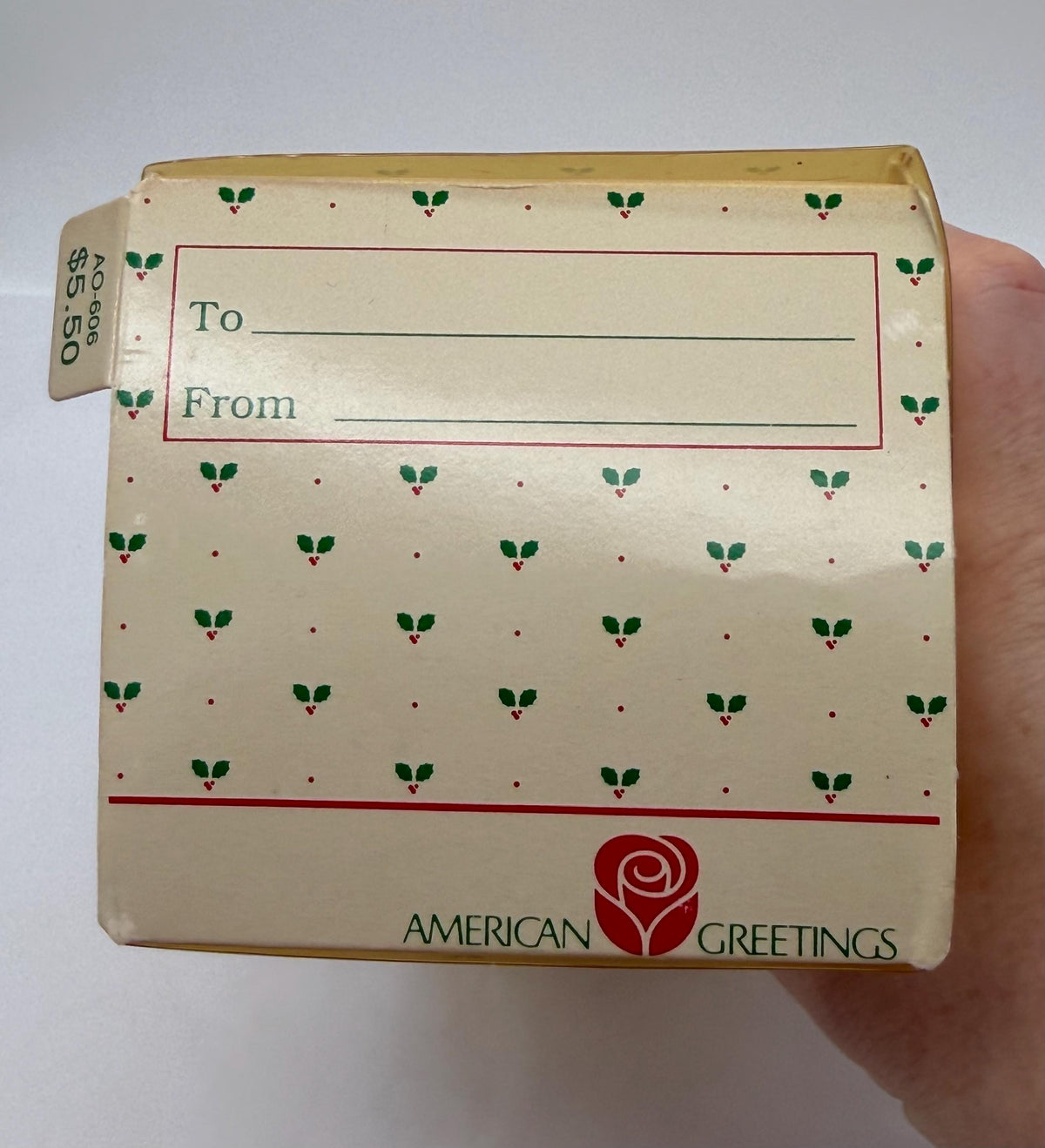 Vintage 1984 American Greetings Care  Bears Tenderheart Christmas Surprise ornament in box