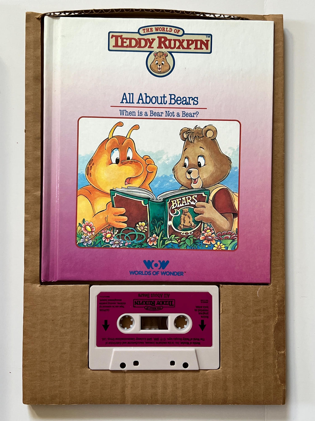 Vintage Teddy Ruxpin Winter Adventure Outfit and Adventure Series book/ cassette
