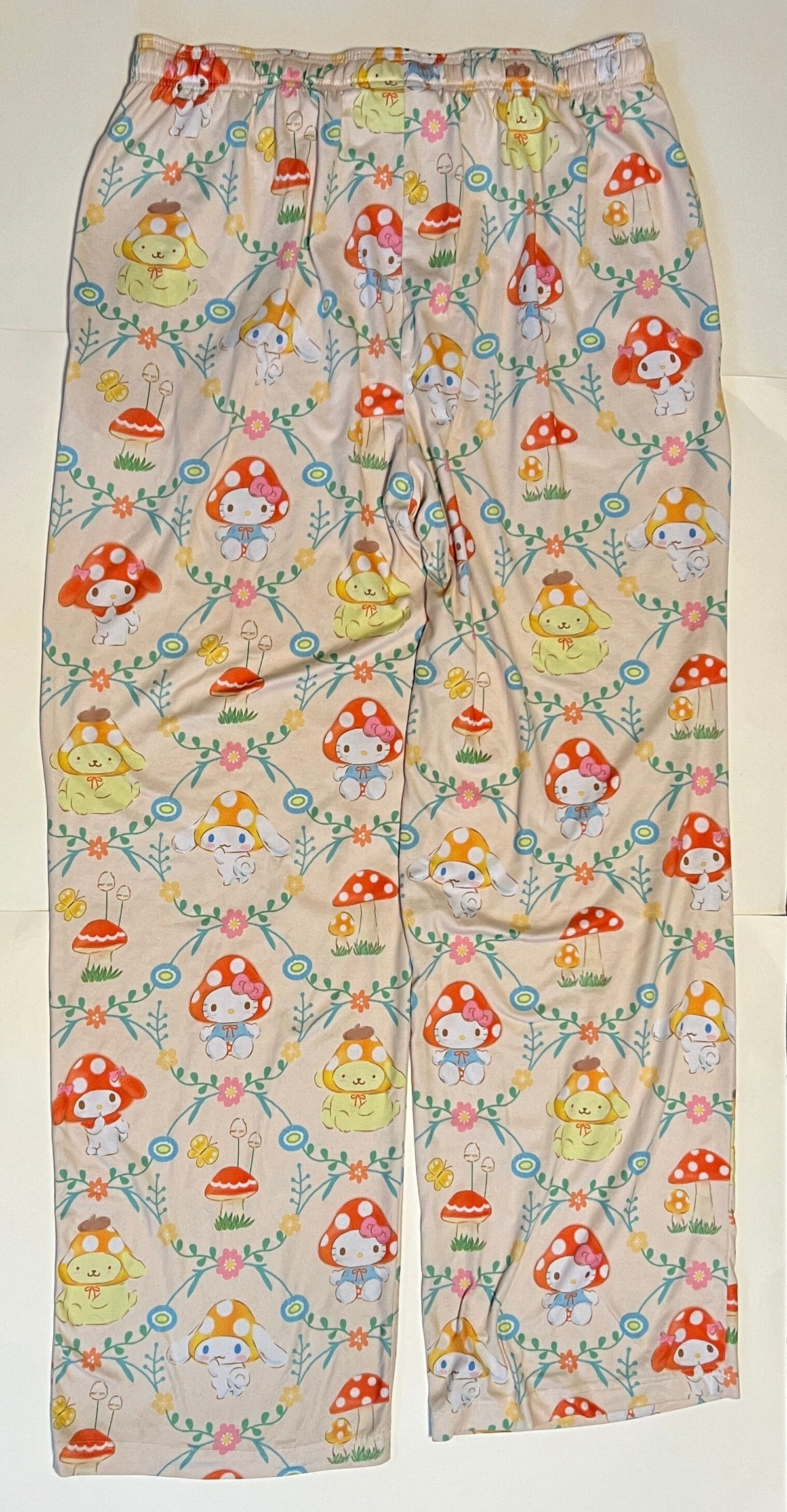 Sanrio Hello Kitty Mushroom pattern sleep pants Ladies size L