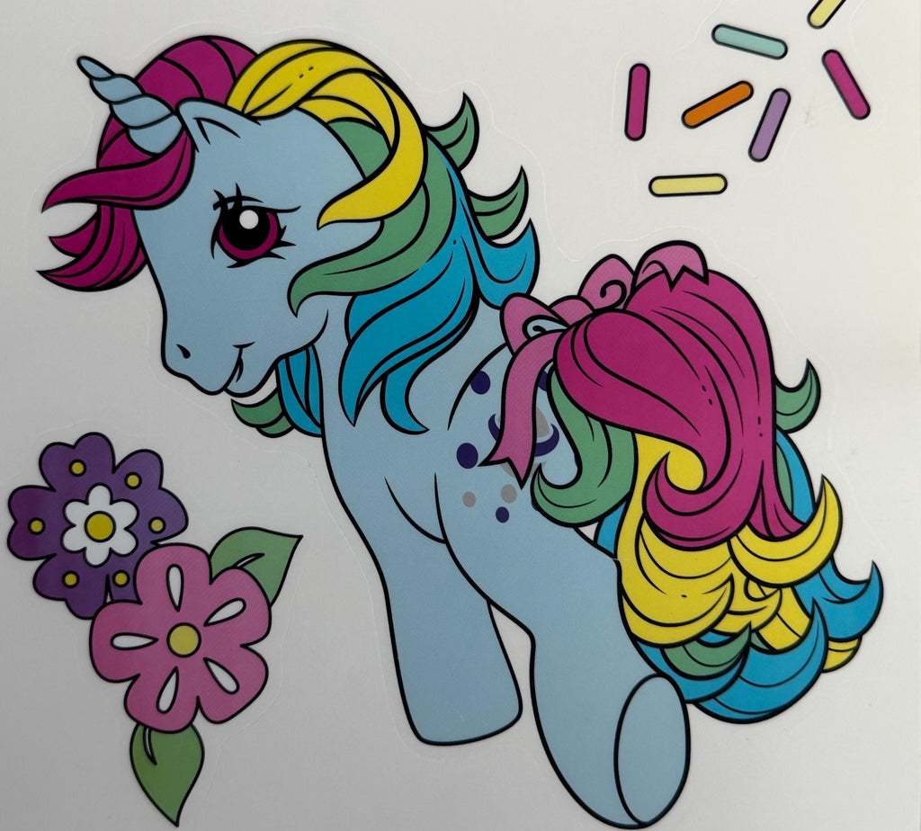 New My Little Pony  retro design wall clings for home decoration