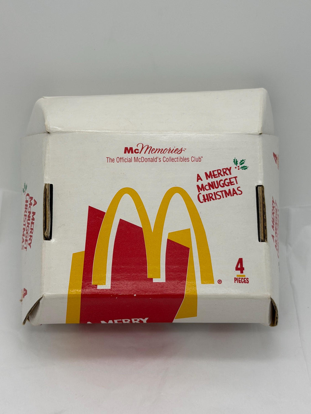 Vintage 90s McDonald's Merry McNugget Christmas Ornaments, Set of 2