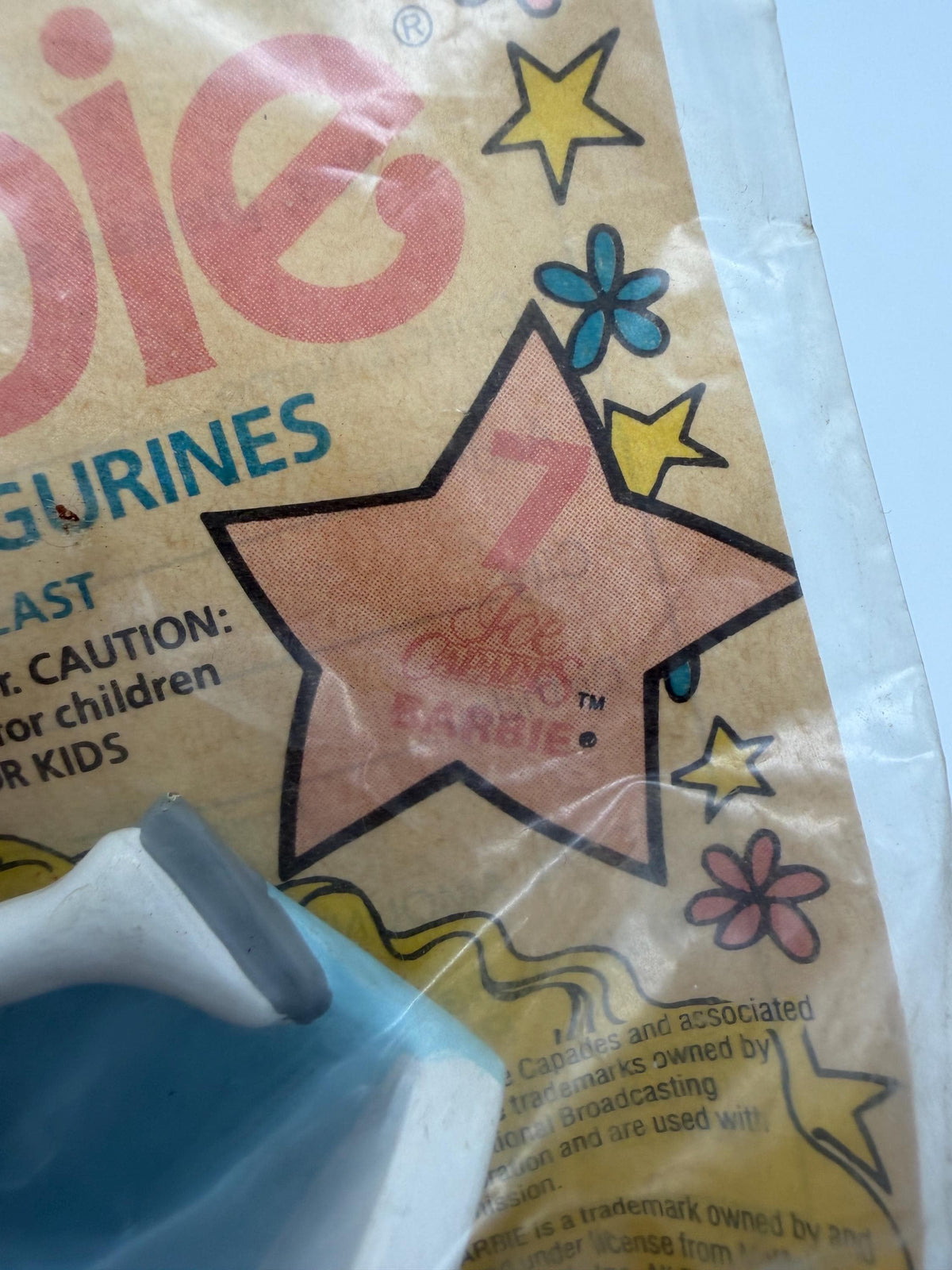 Vintage McDonalds Happy Meal toy Ice Capades Barbie figure with Stamp Club form insert
