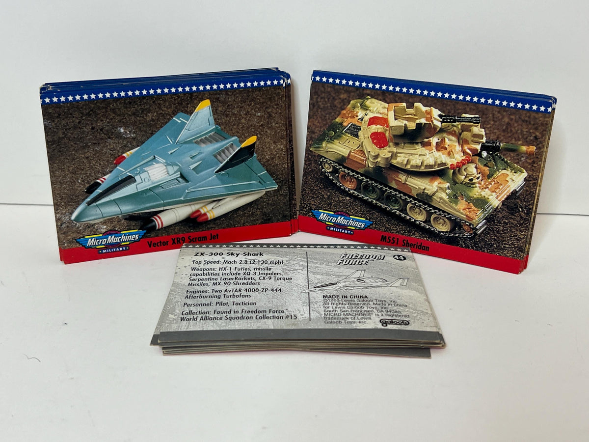 Vintage Micro Machine Freedom Force collector cards - 1 through 50