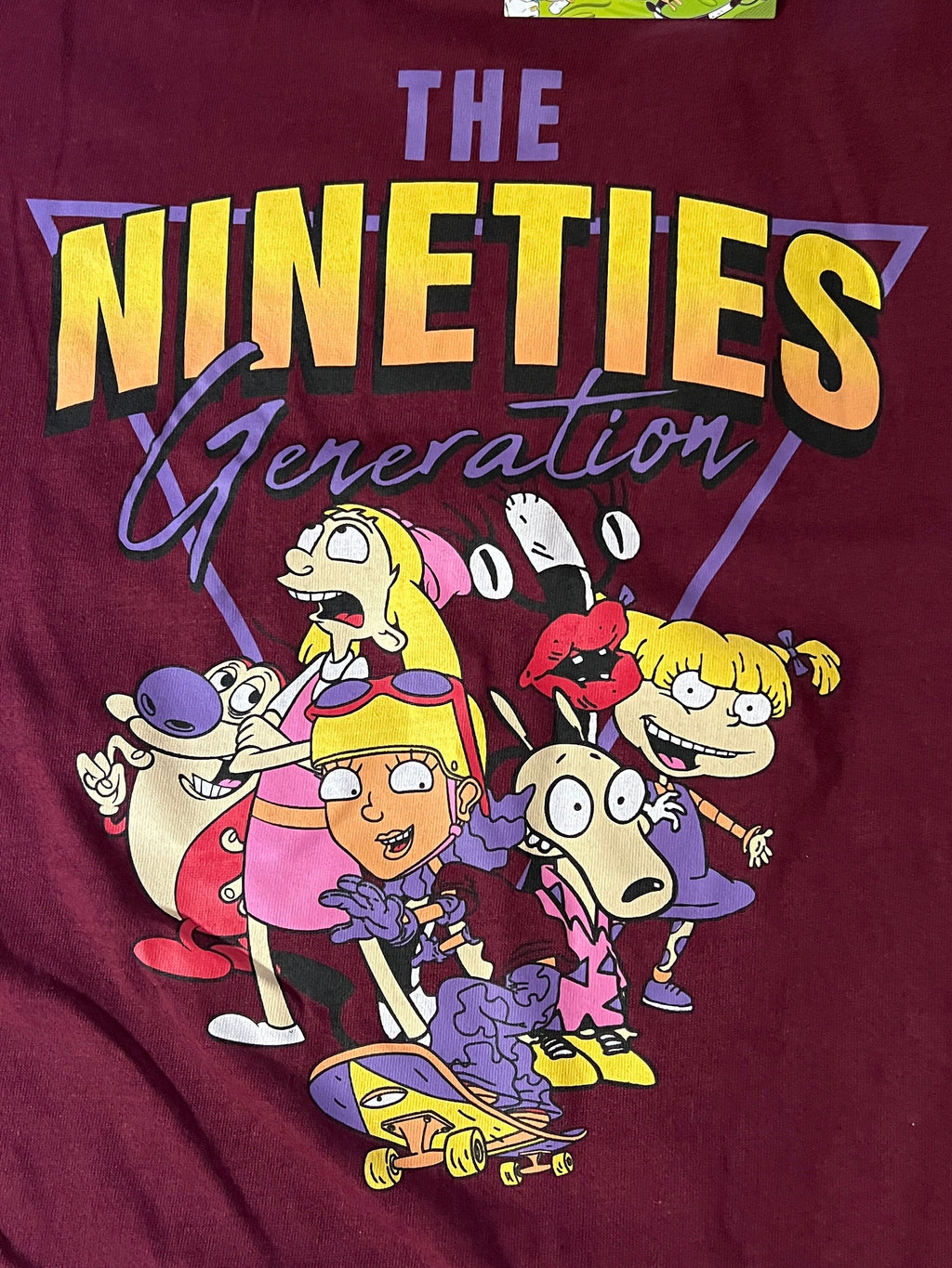 Nickelodeon Kids Cartoon stars tee ladies size L