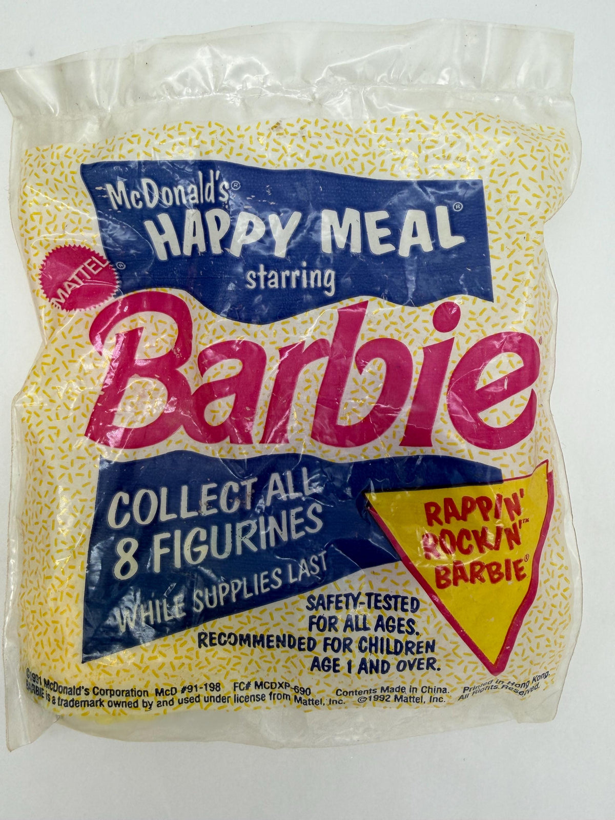 Vintage McDonalds Happy Meal toy Rappin Rockin Barbie figure