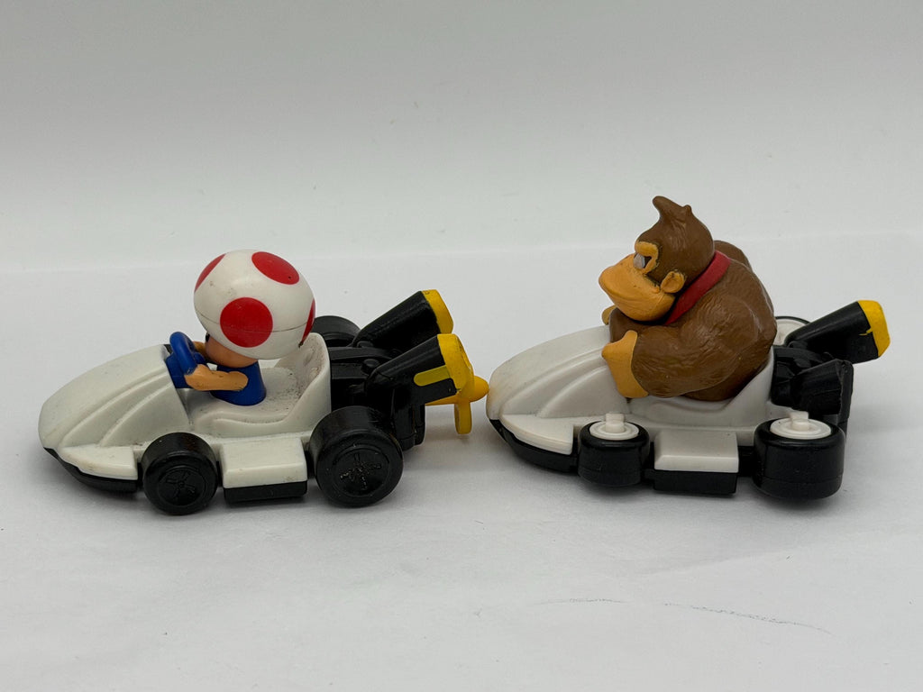 McDonald’s Happy Meal toy Nintendo Super MarioKart Toad and Donkey Kong racer cars