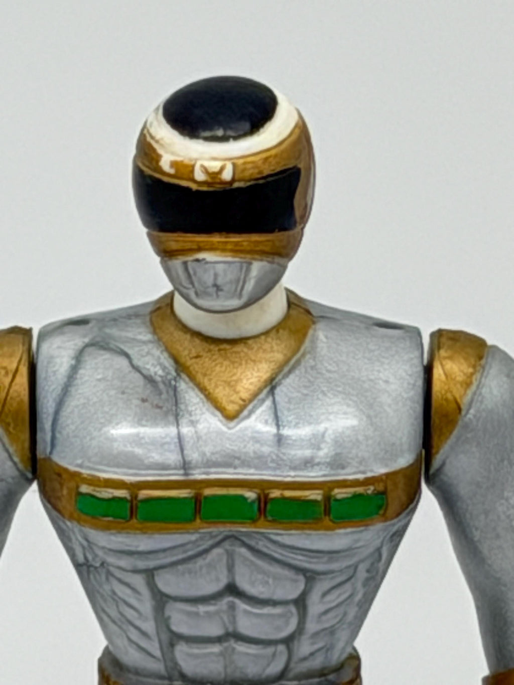 Vintage 1998 Saban Ban Dai Power Rangers Silver Lunar Ranger loose figure