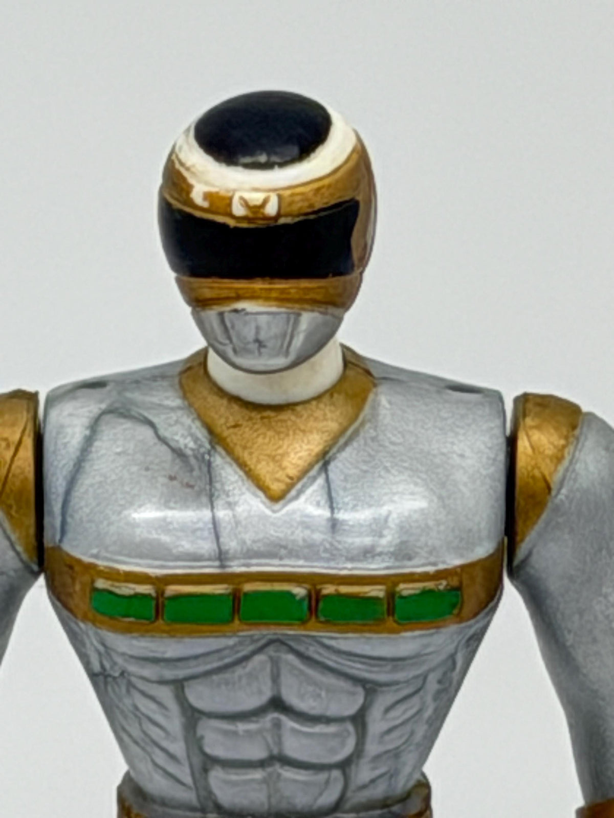Vintage 1998 Saban Ban Dai Power Rangers Silver Lunar Ranger loose figure