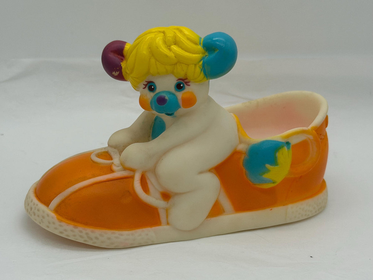 Vintage Popples Puffball vinyl bath toy