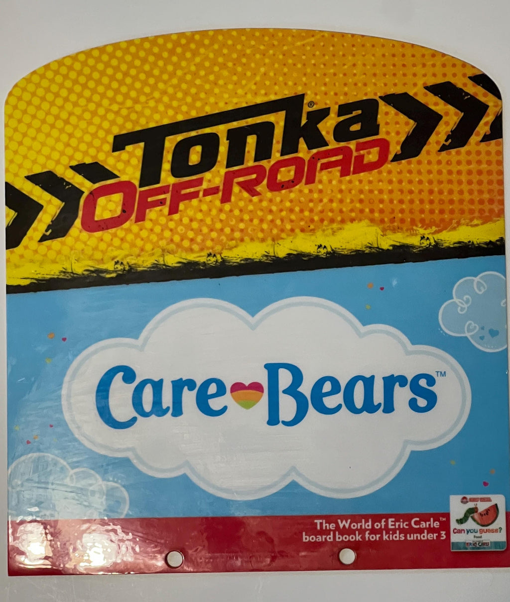 Wendy’s Care Bears / Tonka trucks  promotional store display with toys