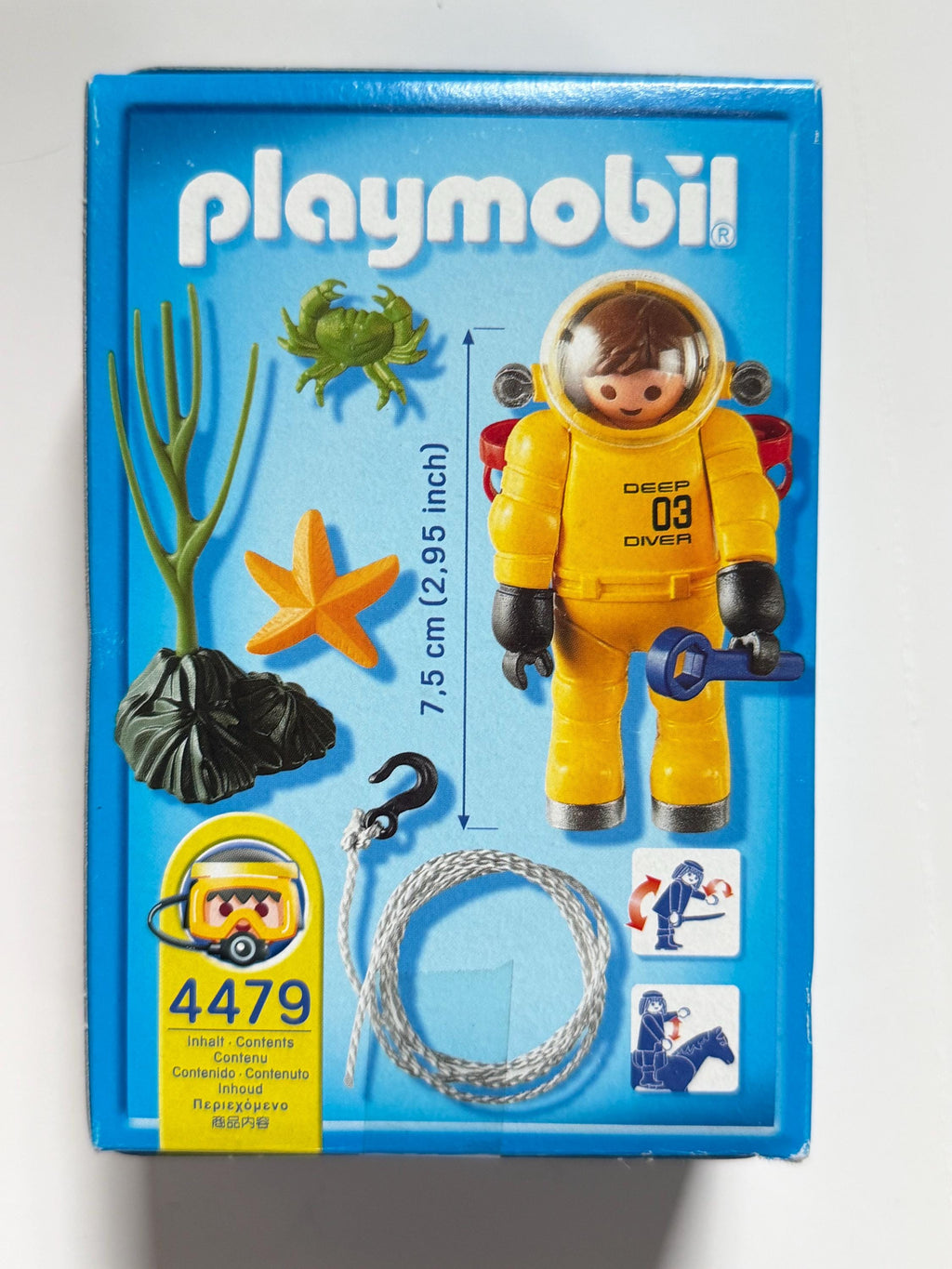 Playmobil Waterworld Deep Sea Diver 4479 figure in box - complete