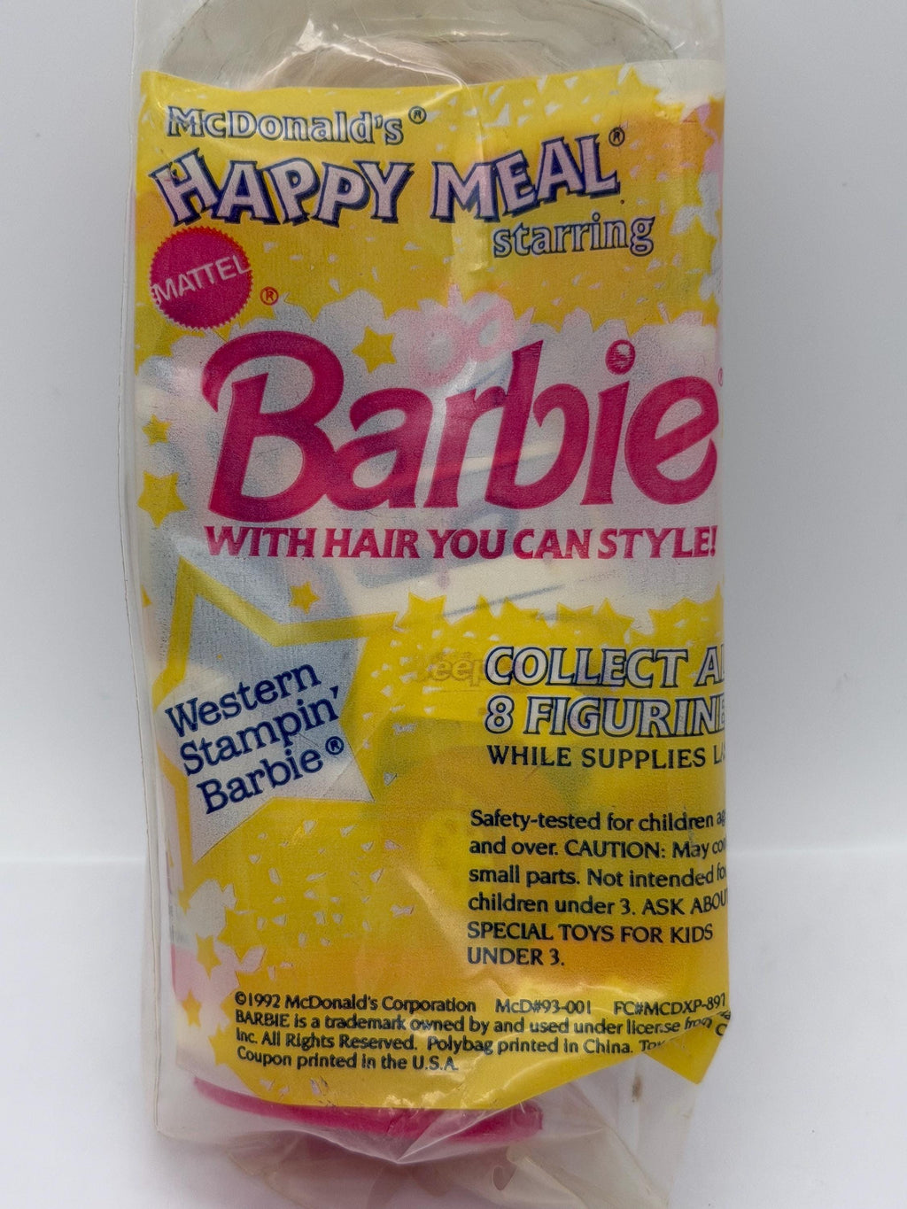 Vintage McDonalds Happy Meal toy Western Stampin figure