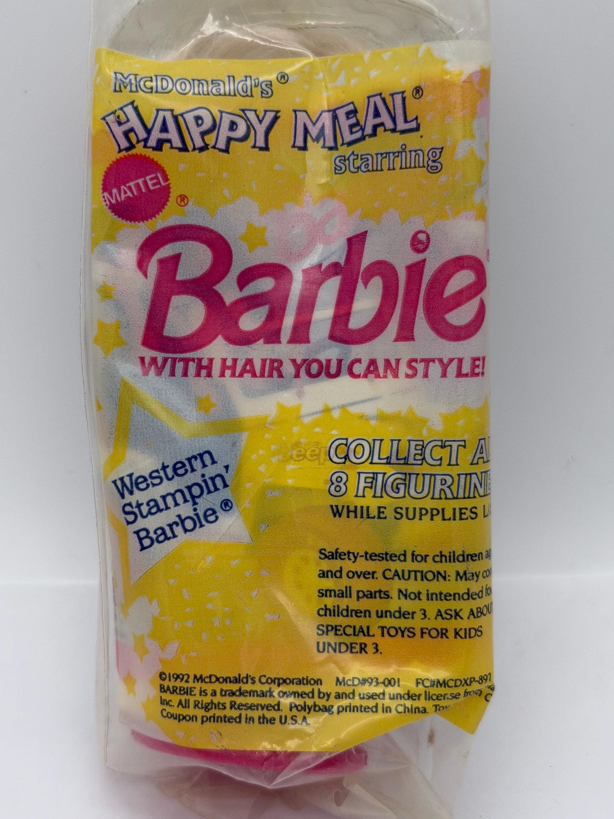 Vintage McDonalds Happy Meal toy Western Stampin figure