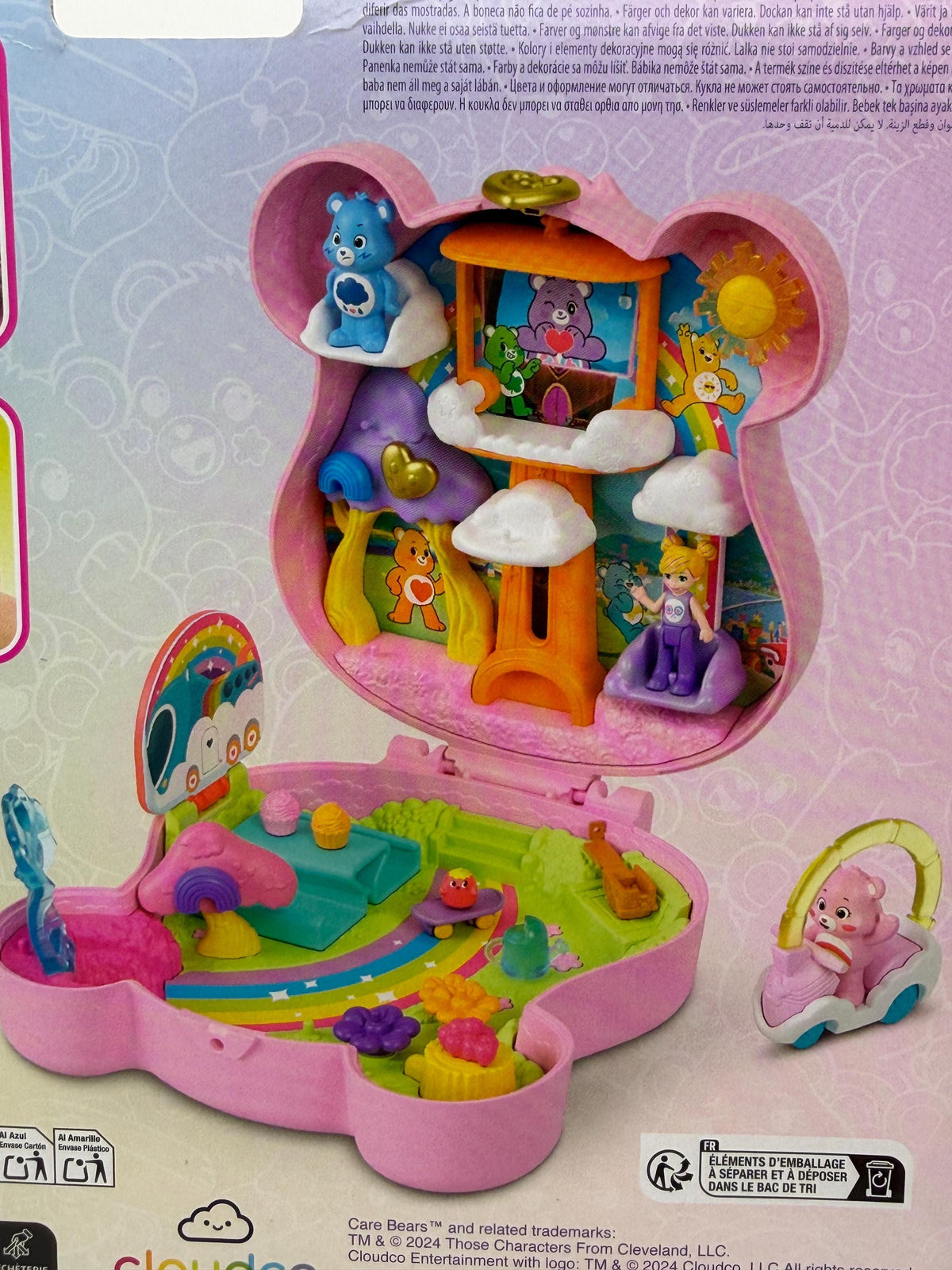 Polly Pocket x Care Bears playset with Cheer and Grumpy Bear