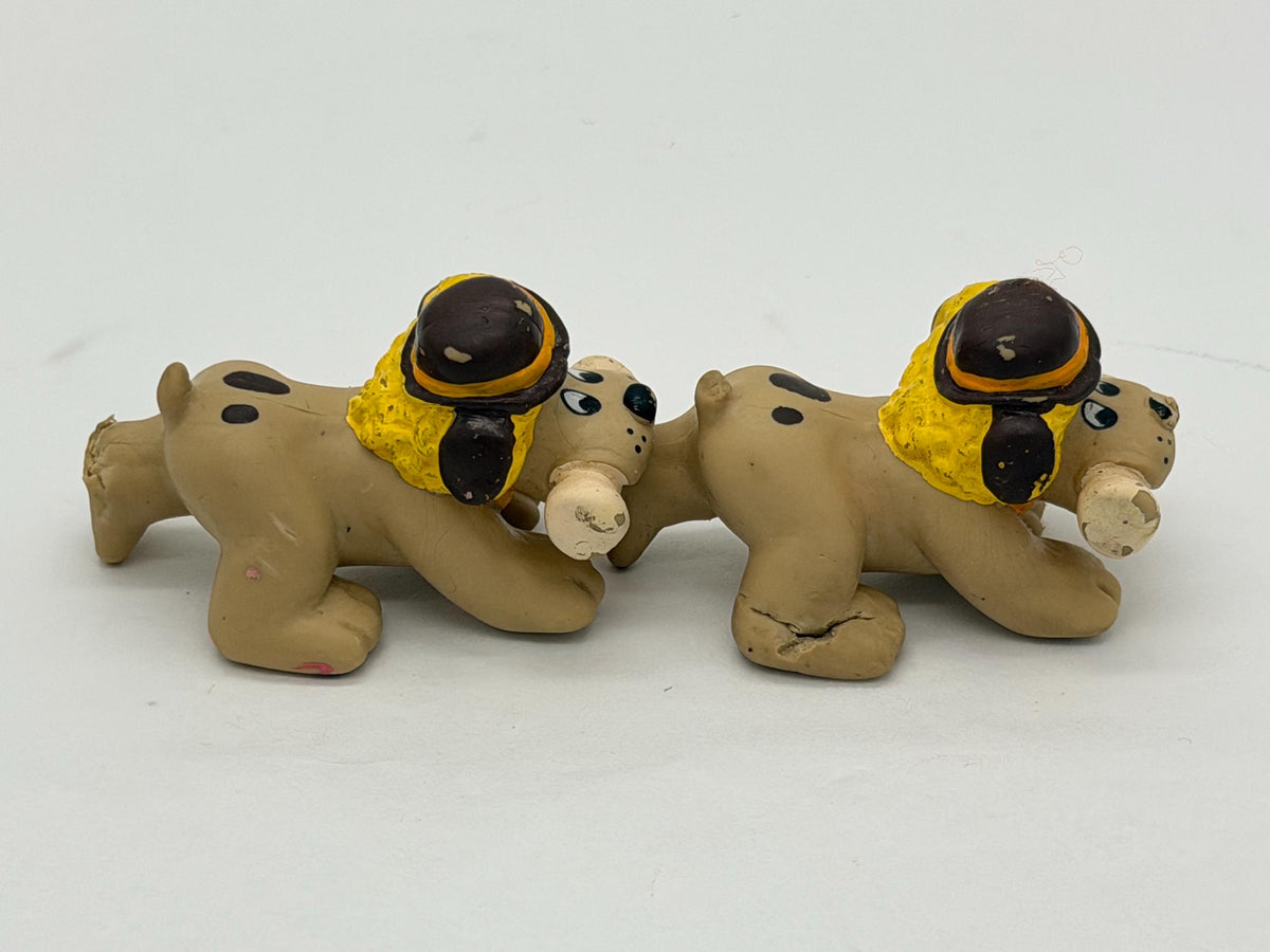 Vintage Tonka Pound Puppies Howler erasers set of 2