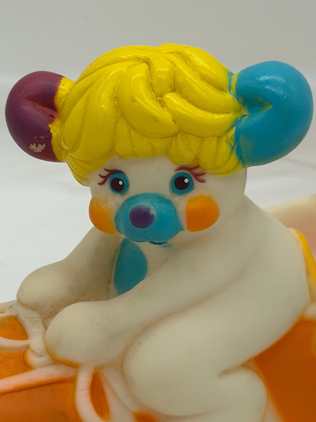 Vintage Popples Puffball vinyl bath toy