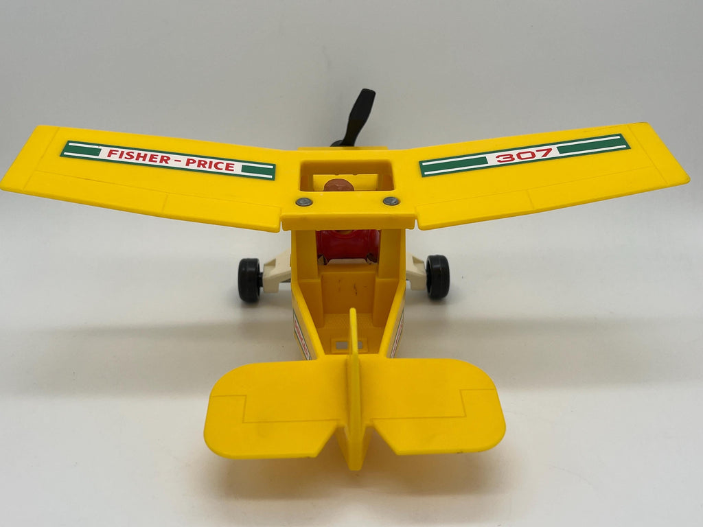 Vintage Fisher Price Adventure People 307 Wilderness Patrol plane FPT1137 and Mountain Climber figure