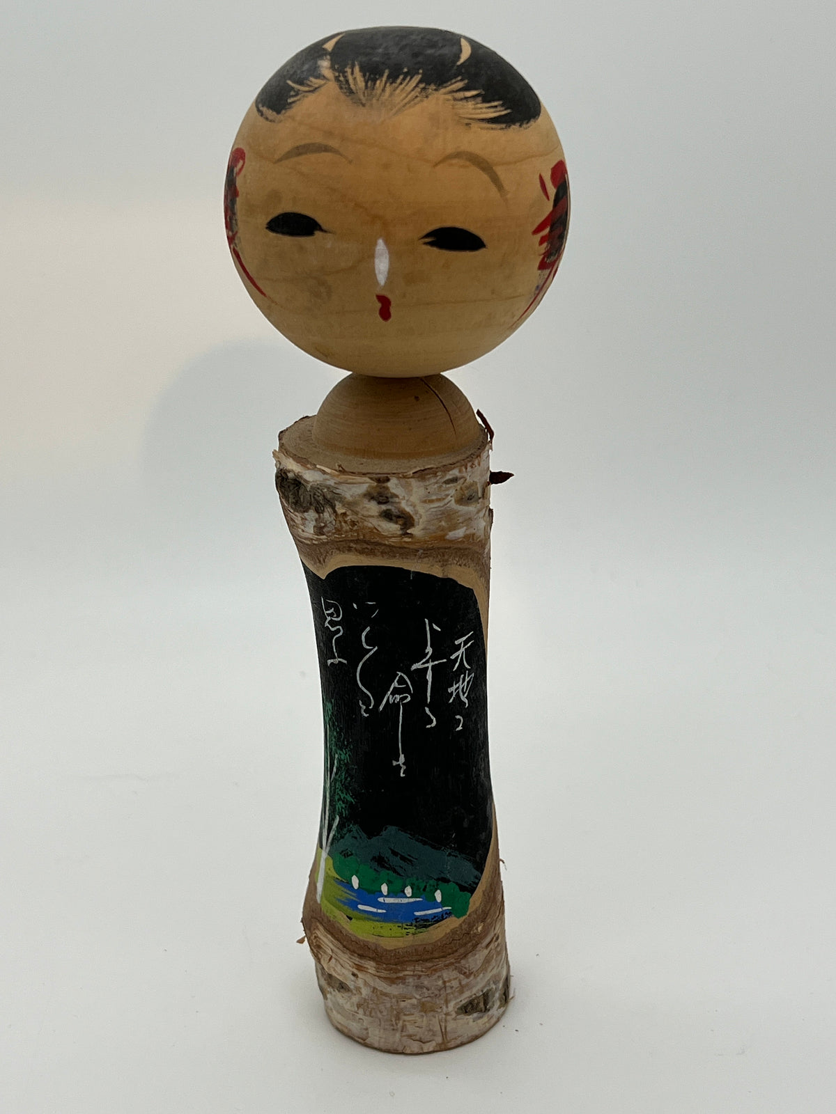 Kawaii Kokeshi girl Japanese wooden doll
