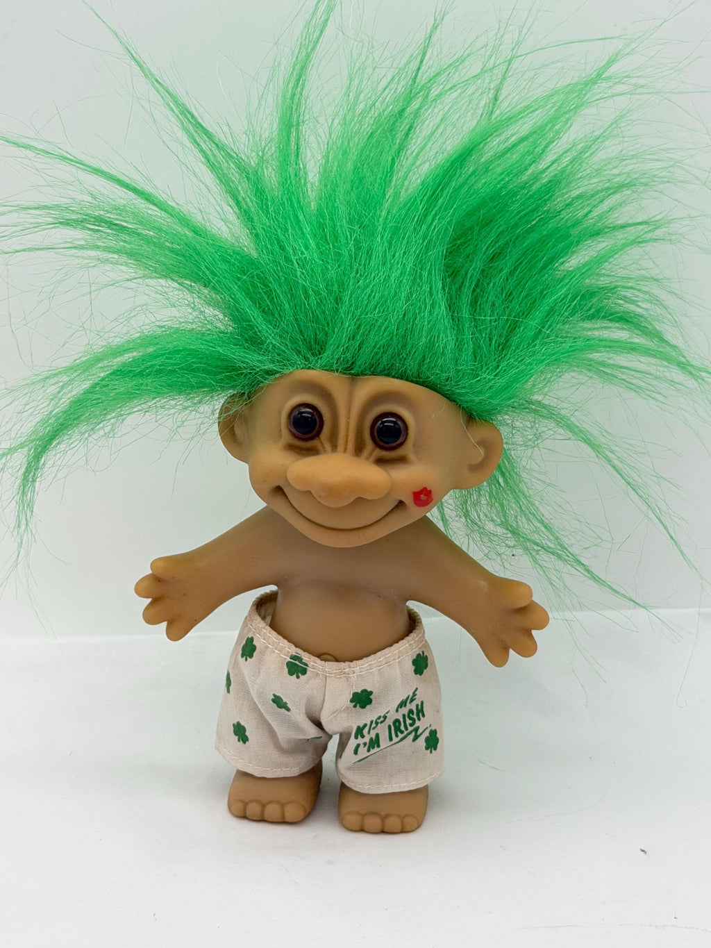 Vintage Russ Shamrock Kiss Me I’m Irish  Good Luck troll