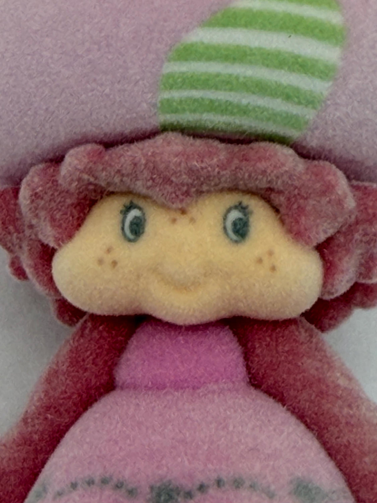 Strawberry Shortcake  Raspberry Tart flocked hanger figure ornament