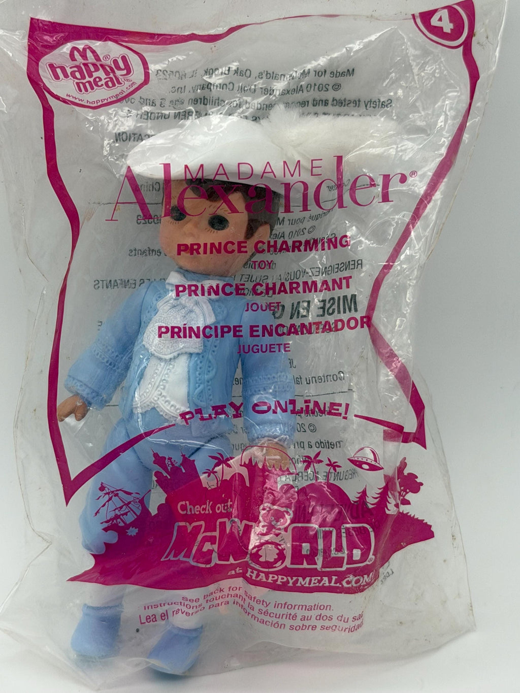 McDonald’s Madame Alexander Prince Charming mini doll Happy Meal toy in package