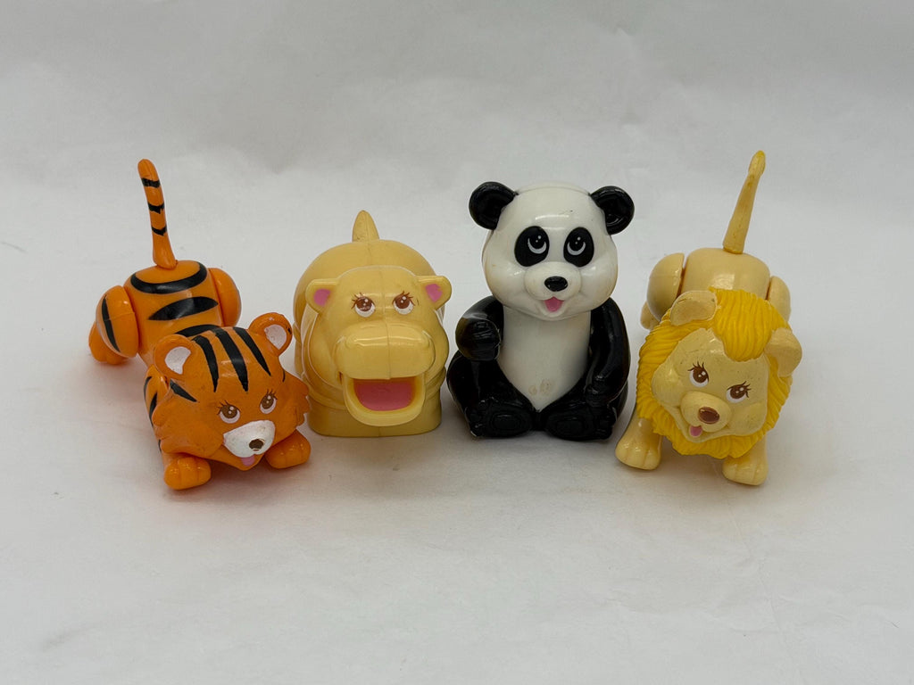 Vintage TalenToy Itzy Bitzy Pals zoo animals lot of 4