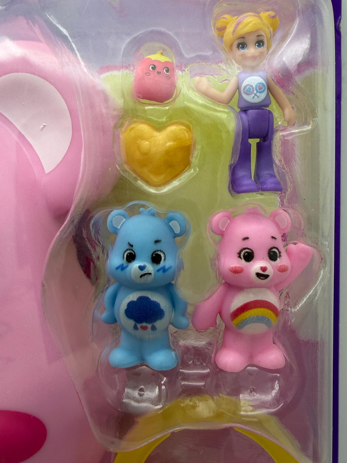 Polly Pocket x Care Bears playset with Cheer and Grumpy Bear