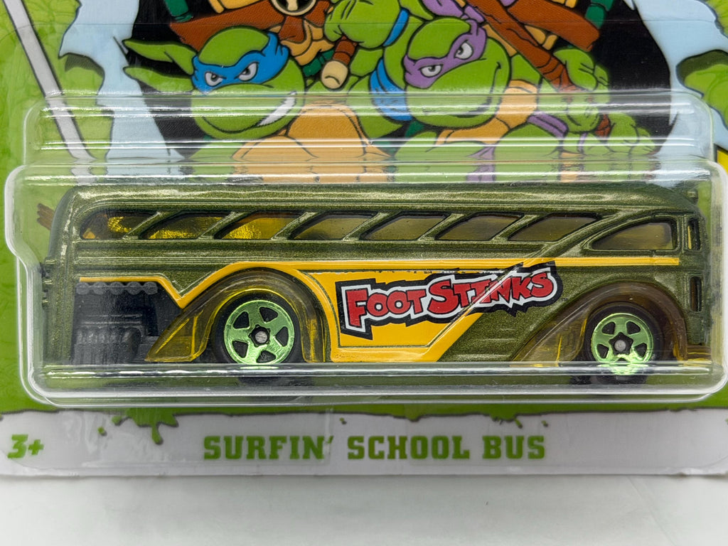 Nickelodeon Teenage Mutant Ninja Turtles TMNT die cast Surfin School Bus on card