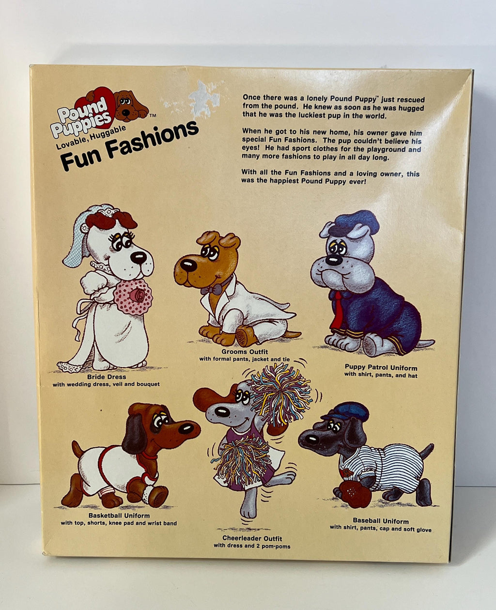 Vintage Tonka Pound Puppy Fun Fashions boxed Police Puppy Patrol Outfit