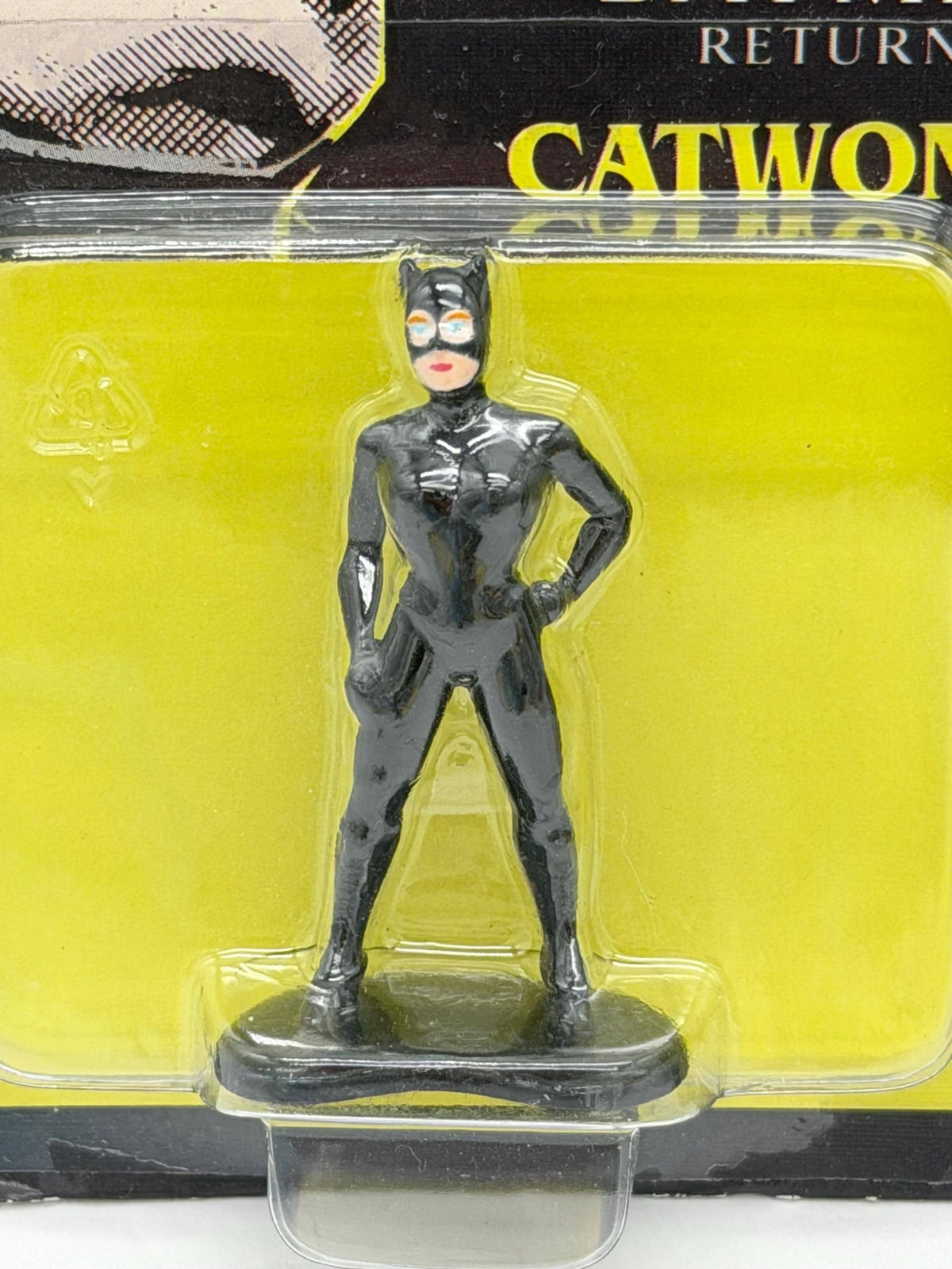 Vintage ETTL Batman Returns die cast minis Batman and CatWoman on card
