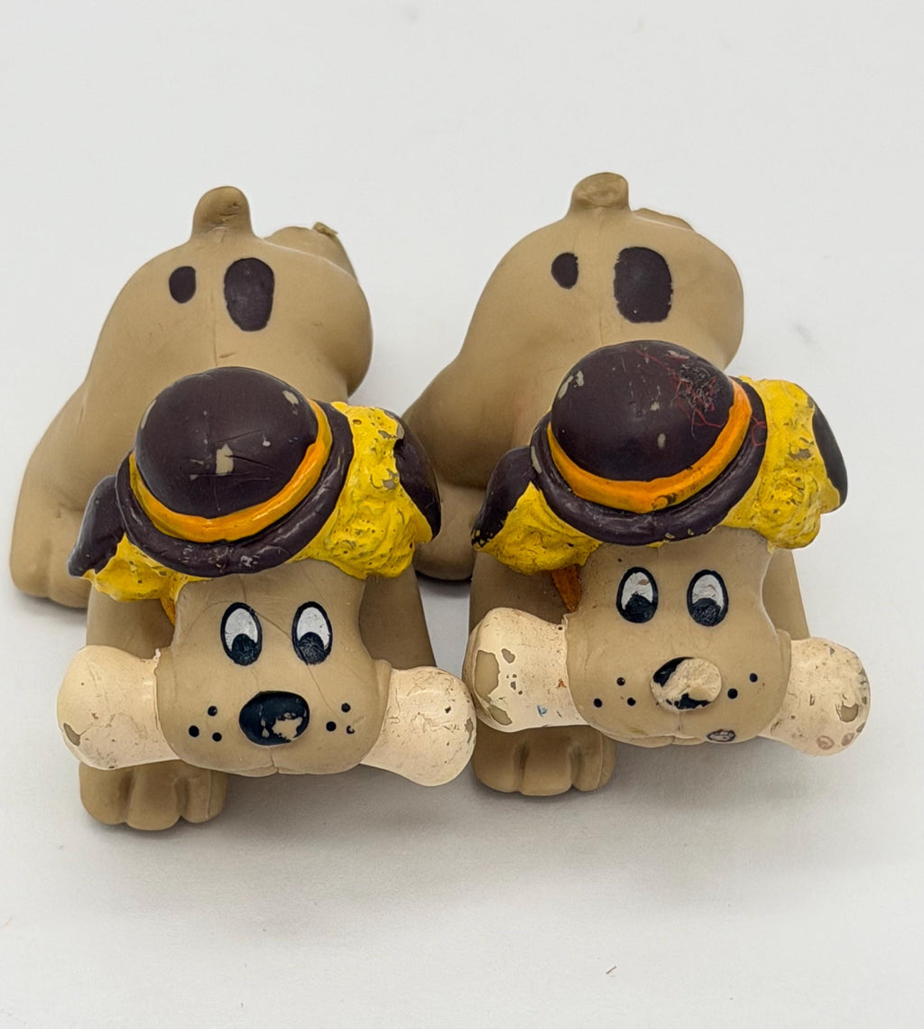 Vintage Tonka Pound Puppies Howler erasers set of 2