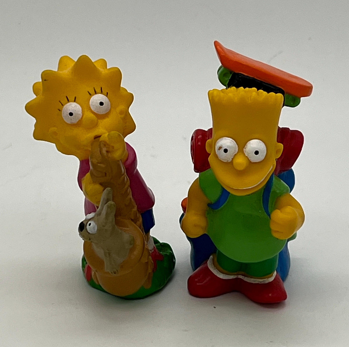 Simpsons vintage Bart and Lisa Simpson PVC figures