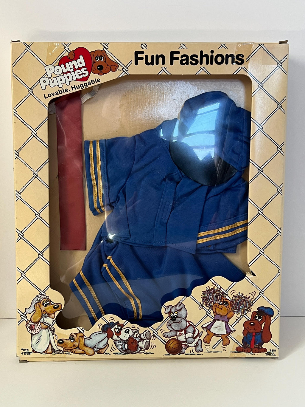 Vintage Tonka Pound Puppy Fun Fashions boxed Police Puppy Patrol Outfit