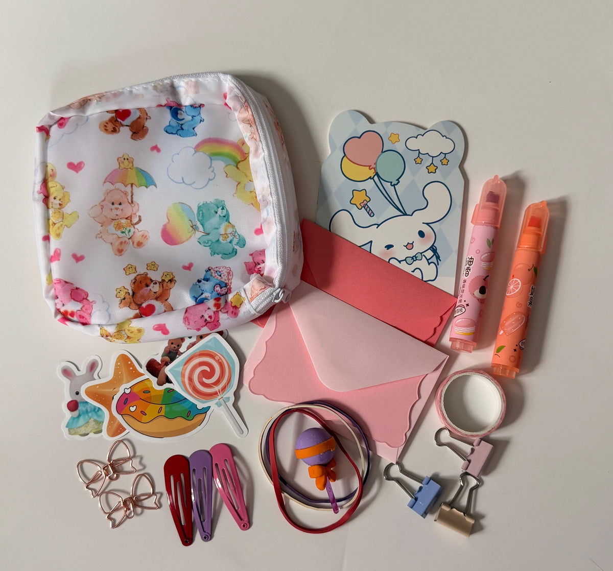 Rad Pack Care Bears Stationary Set: 80s/90s Nostalgia