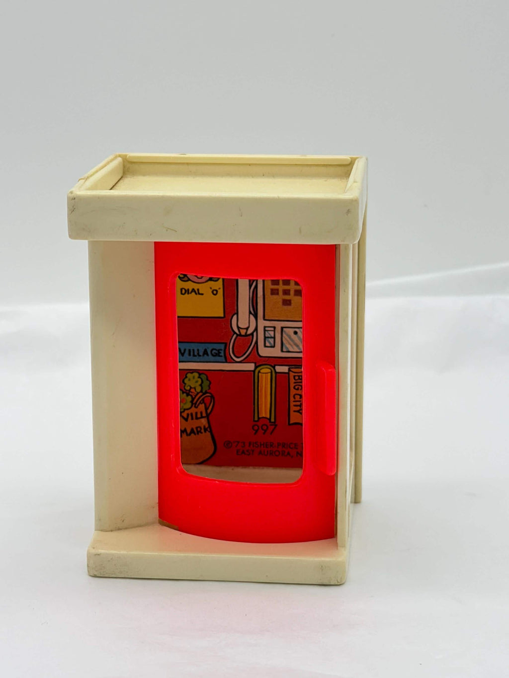 Vintage Fisher Price Play Family Village #997 Phonebooth