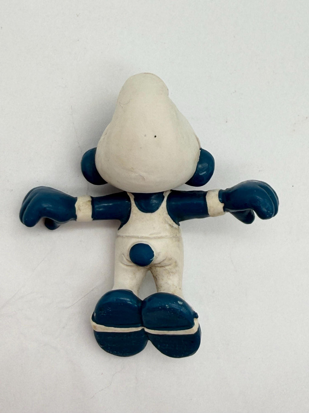 1980 Smurfs Rings Acrobat Smurf Schleich Peyo PVC mini figure