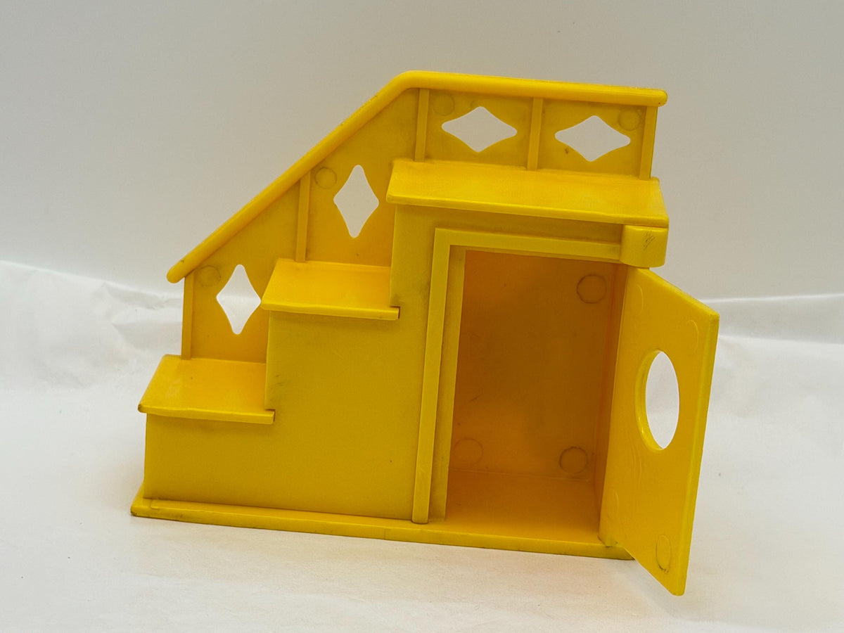Vintage Fisher Price Play Family House #952 Staircase with cupboard