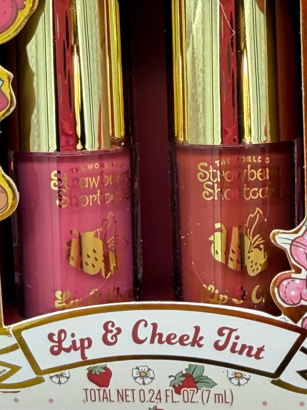 Strawberry Shortcake Berry strawberry  lip oils and lip/ cheek tint set