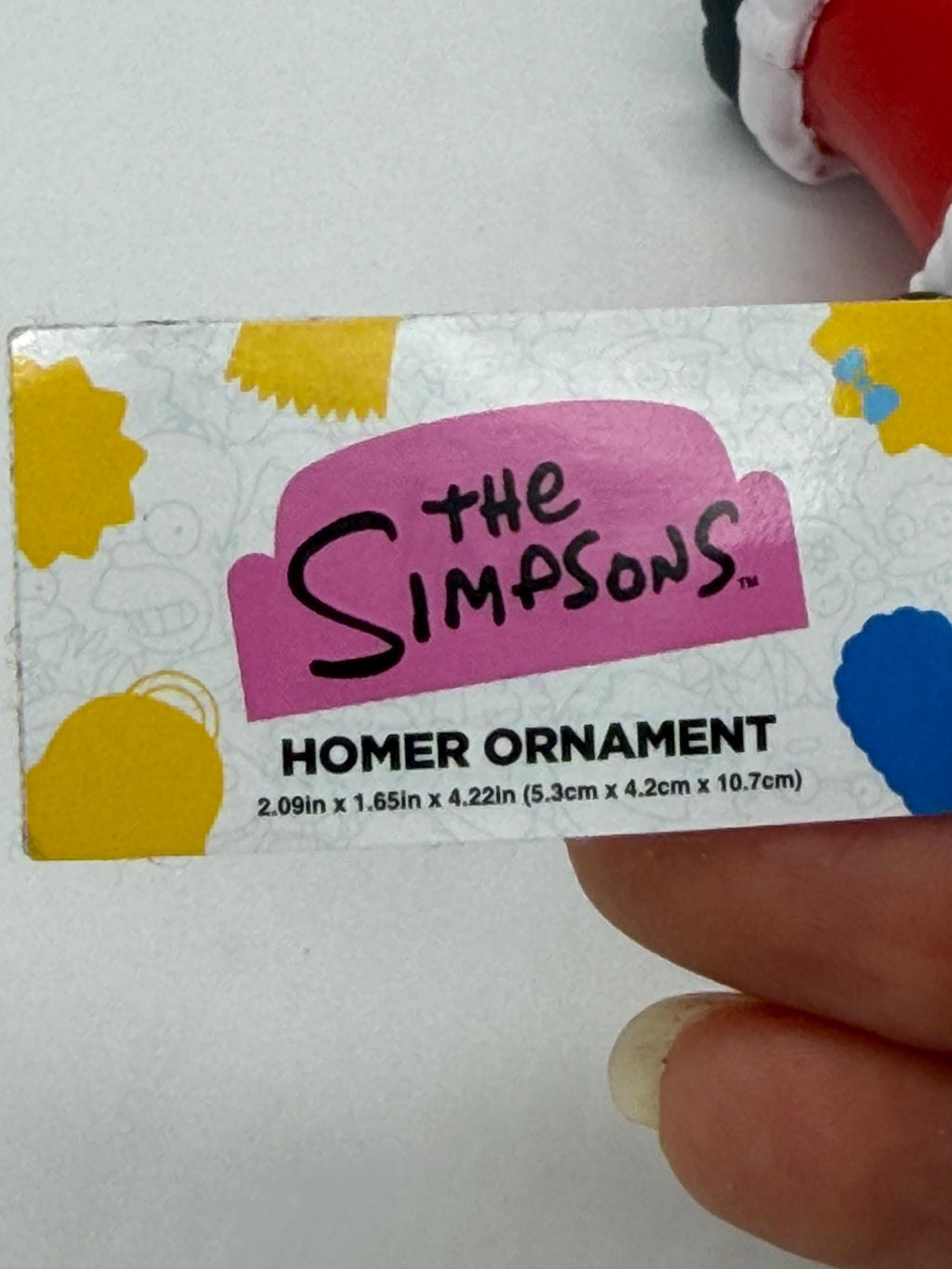 Simpsons Homer Simpson unshaved Santa Christmas Ornament