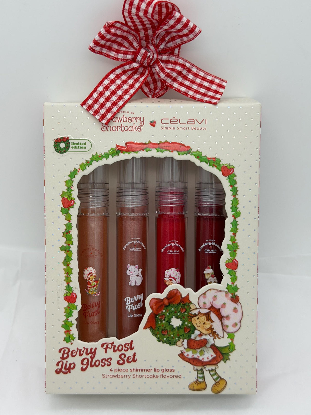 Strawberry Shortcake Berry Frost Lip Gloss set x Celavi