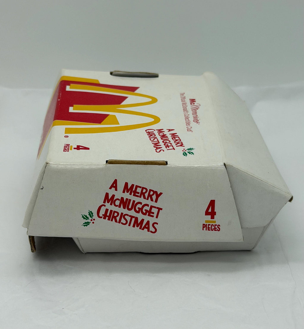 Vintage 90s McDonald's Merry McNugget Christmas Ornaments, Set of 2