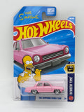 Hot Wheels Screen Time Simpsons car die cast on card