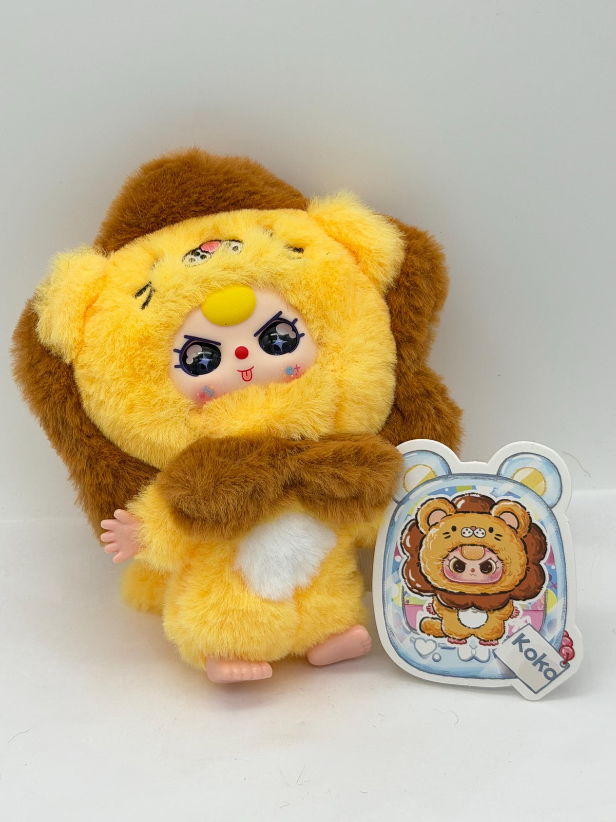 Baby Three Mini Animal World blind box vinyl faced plush hanger