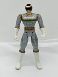Vintage 1998 Saban Ban Dai Power Rangers Silver Lunar Ranger loose figure